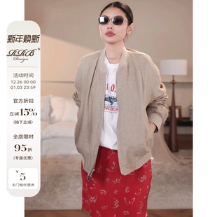 RRB 简约原色亚麻外套 Design「自由随性」高质感复古经典