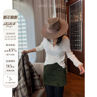 RRB Design「英伦老钱」精致日常华夫格百搭亲肤上衣