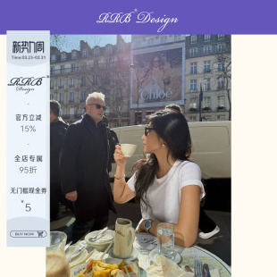 T恤圆领休闲上衣 「极简百搭」进口韩国棉百搭短袖 RRB Design