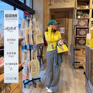 RRB Design「本命T」休闲慵懒风长袖打底衫T恤百搭正肩修身上衣女