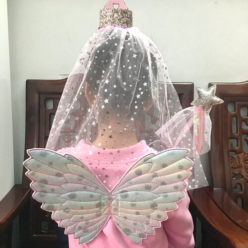 天使翅膀公主风节日派对魔法棒