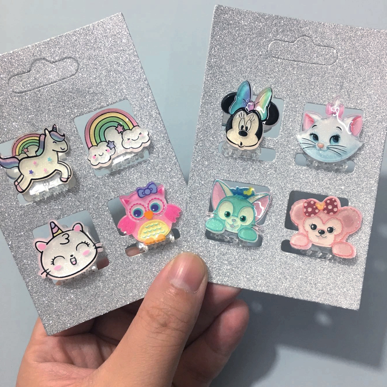 欧美风独角兽婴幼儿小卡子头饰品