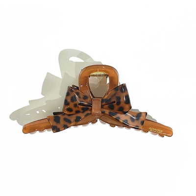 韩饰AZ饰品素面蝴蝶结交叉抓卡ZQ0495