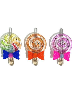 韩饰AZ饰品头饰甜美蝴蝶结螺旋棒棒糖边卡扣卡女BQ1699