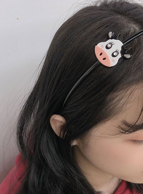 日韩系GRAINdeBEAUTE饰品头饰气质雅致镶钻奶牛发箍FG0400