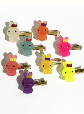 韩饰AZ饰品头饰雅致立体蝴蝶结兔子鸭嘴夹YZJ0778