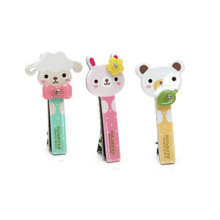 日韩系GRAIN de BEAUTE饰品镶钻可爱小动物鸭嘴夹女YZJ0406