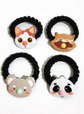 韩饰AZ饰品头饰雅致镶钻可爱小动物皮筋发圈FQ1318