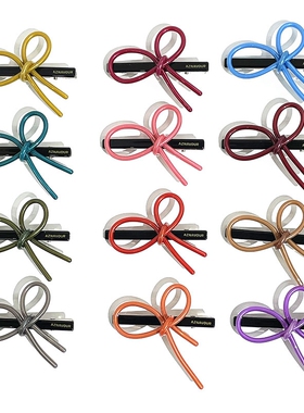 韩饰AZ饰品镂空蝴蝶结鸭嘴夹YZJ0612