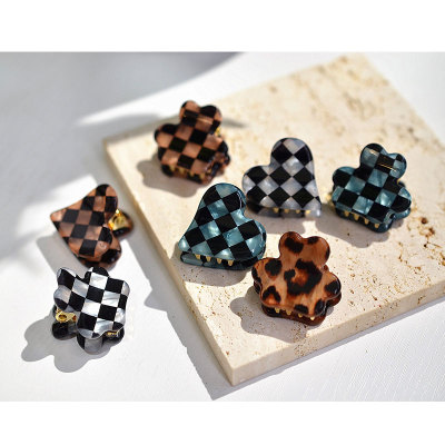 GRAINdeBEAUTE方格豹纹桃心