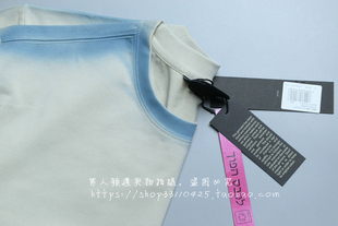 高端男款！出口意大利外贸订单扎染工艺刺绣logo男士纯棉短袖T恤