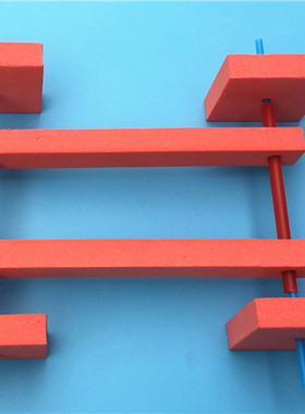 圆轮与方轮滚动幼儿园儿童DIY益智科学探索小实验科教具玩具教材