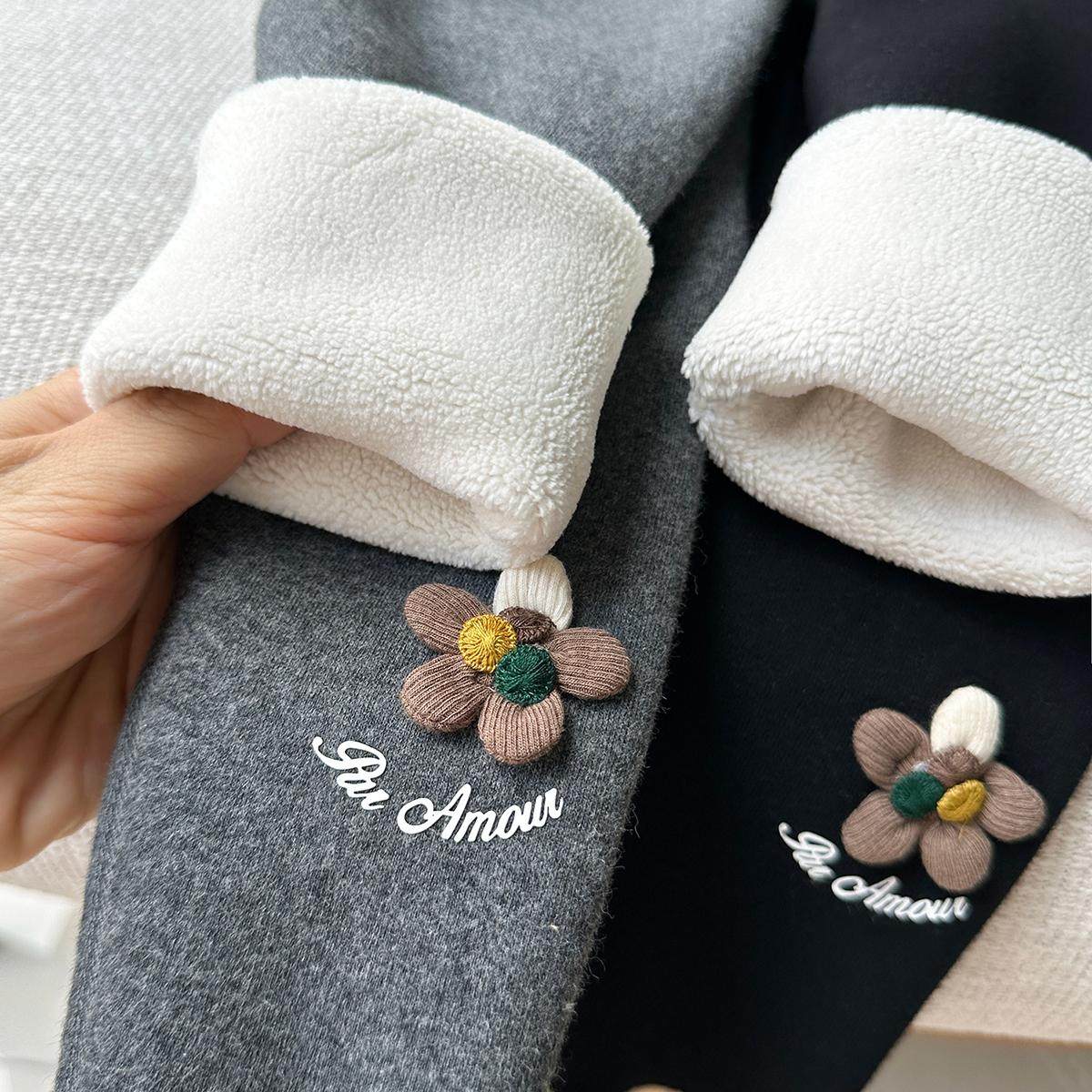 女童加厚一体绒打底裤2023秋冬新款宝宝童装裤子新款儿童加绒长裤,童装/婴儿装/亲子装,裤子,淘宝优惠券,粉丝福利购,淘宝优惠卷