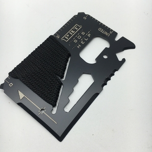 便携多用途名片卡户外露营军刀卡片大小卡片工具求生救生卡可刻字