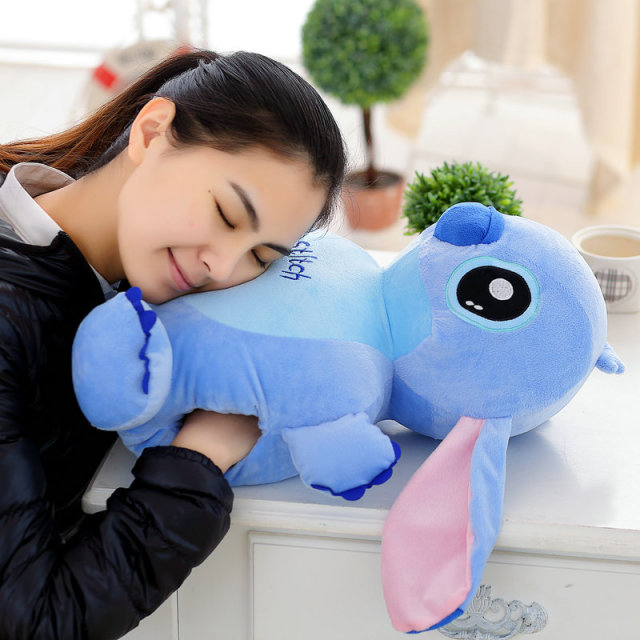 包邮卡通毛绒史迪奇手捂史迪仔暖手 手捂抱枕两用 星际宝贝公仔