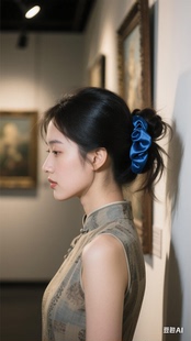 真丝大肠发圈桑蚕丝高级感不伤发高弹松紧护发不勒发显发量