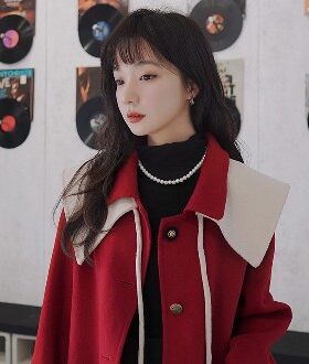 加厚羊绒呢领子秋冬外搭大衣假领子披肩领潮搭甜美娃娃领斗篷坎肩