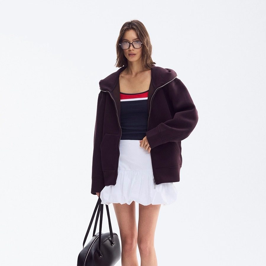 DeesseSicile美式复古校园风复合棉宽松慵懒休闲百搭长袖连帽卫衣,女装/女士精品,卫衣/绒衫,淘宝优惠券,粉丝福利购,淘宝优惠卷