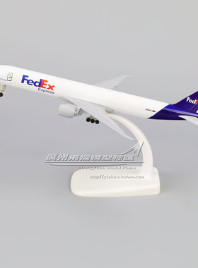 联邦快递 Fedex 波音 B777 N888FD 合金客机飞机模型 19cm 1:400