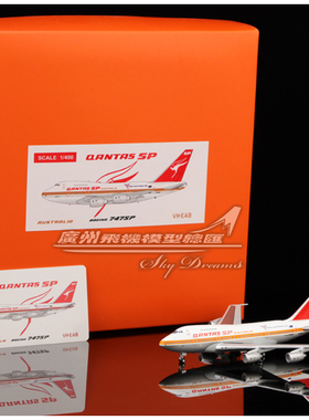JCWINGS EW474S006 澳大利亚航空 Qantas B747SP VH-EAB 1:400