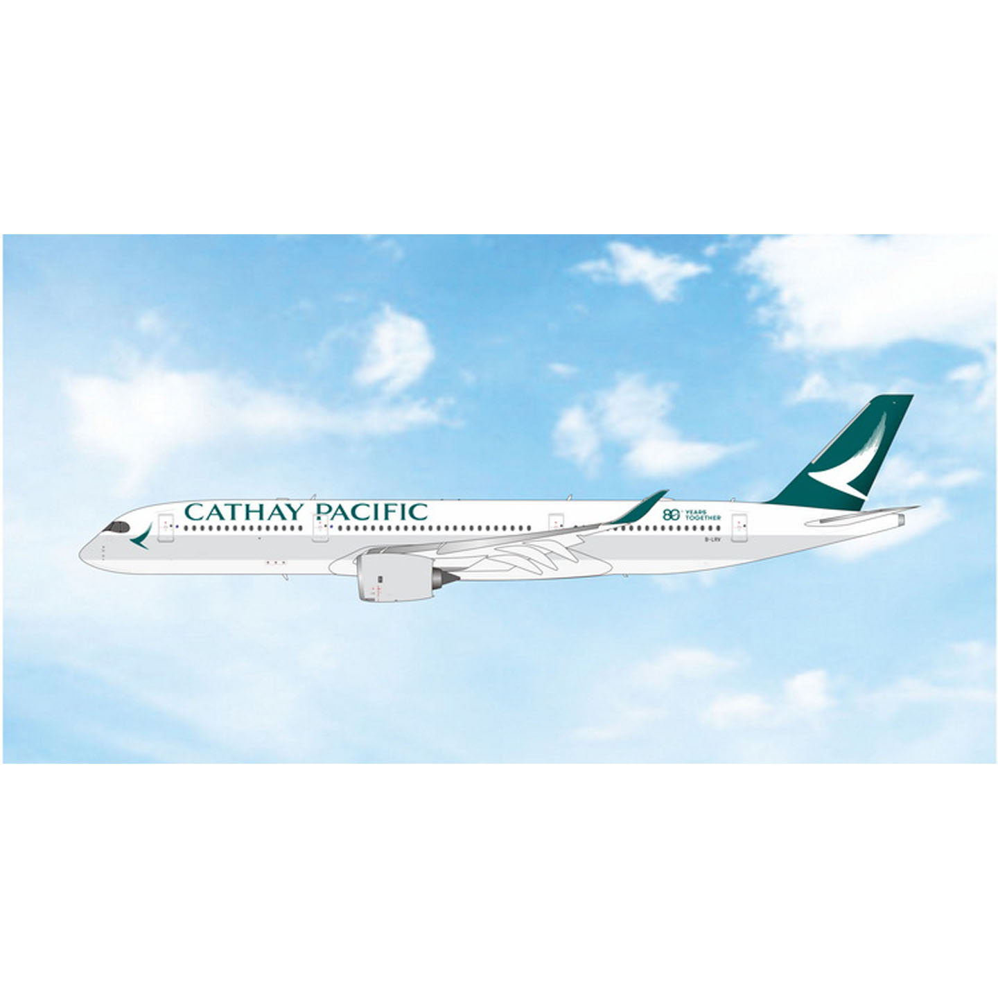 国泰航空空客A350-900合金仿真图片