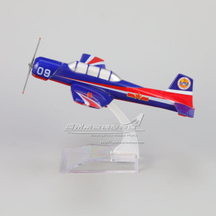 初教6 螺旋桨初级教练机 CJ-6 PT6 塑料仿真飞行民航飞机模型16cm