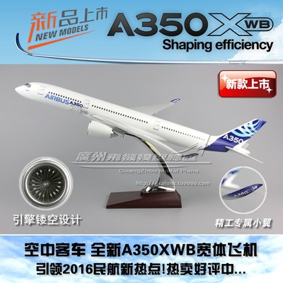 空中客车 Airbus A350XWB 原型机 树脂 仿真 飞机模型 47cm
