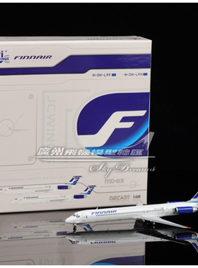 JCWINGS XX40102 芬兰航空 Finnair MD-83 OH-LPF 飞机模型 1:400