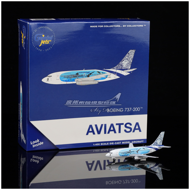 GeminiJets GJLEM2244 AVIATSA B737-200 HR-MRZ 飞机模型1:400