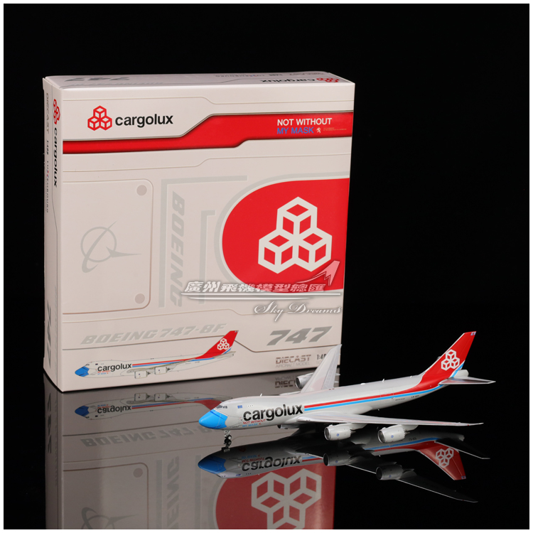 Cargolux合金仿真飞机模型