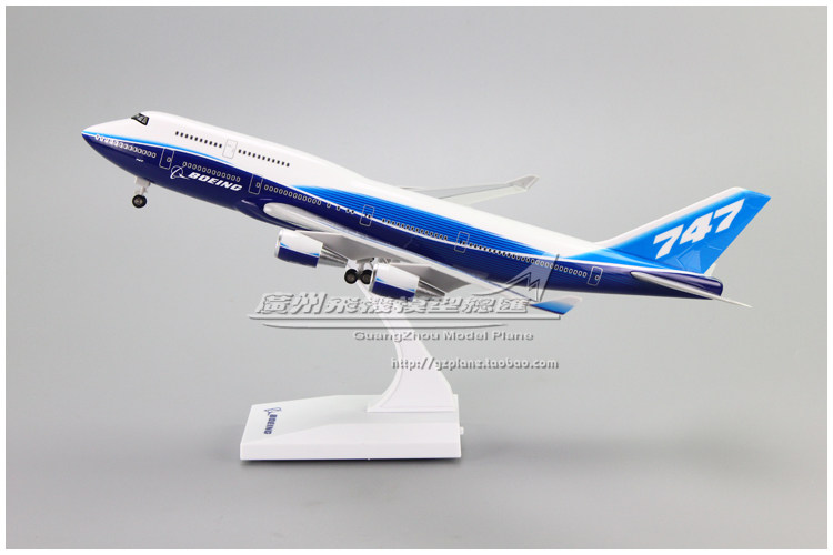 波音B747原型飞机模型感应亮灯