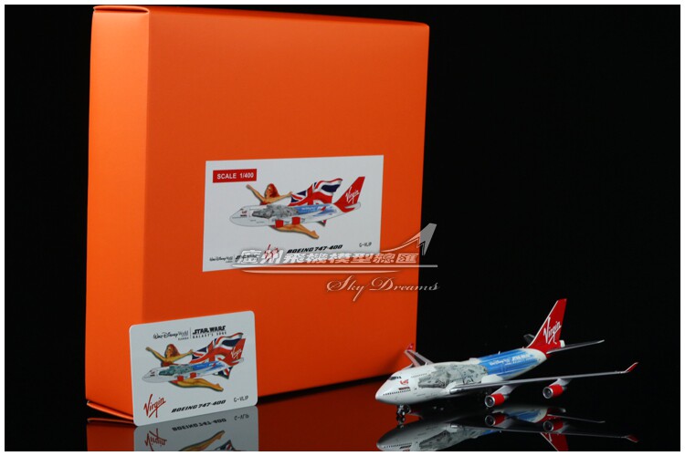 jcwings ew4744006/a 英国维珍航空波音 b747-400 星战彩绘 1:400