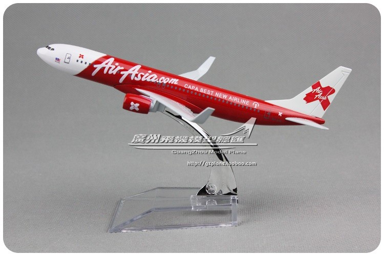 亚洲航空 Air Asia 波音 B737 合金金属仿真飞机模型16cm国产客机|msdalam kategori Toy/bayi/teka-teki/blok bangunan/model, model statik, model pesawat - dari Buy2taobao.com untuk memberikan perkhidmatan ejen Taobao profesional membeli