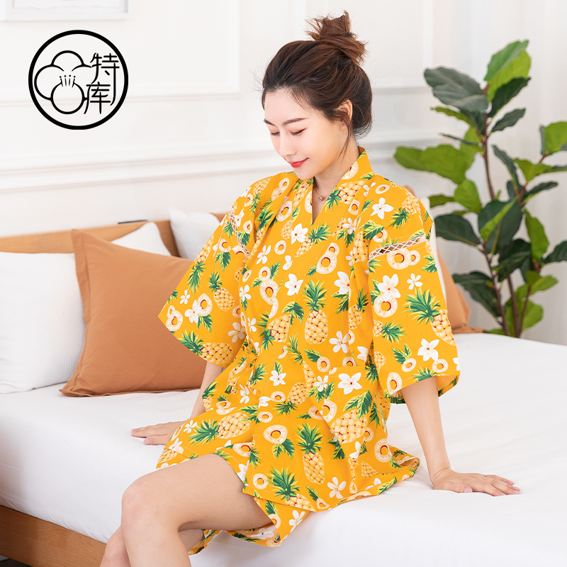 可爱纯棉家夏季短袖居服
