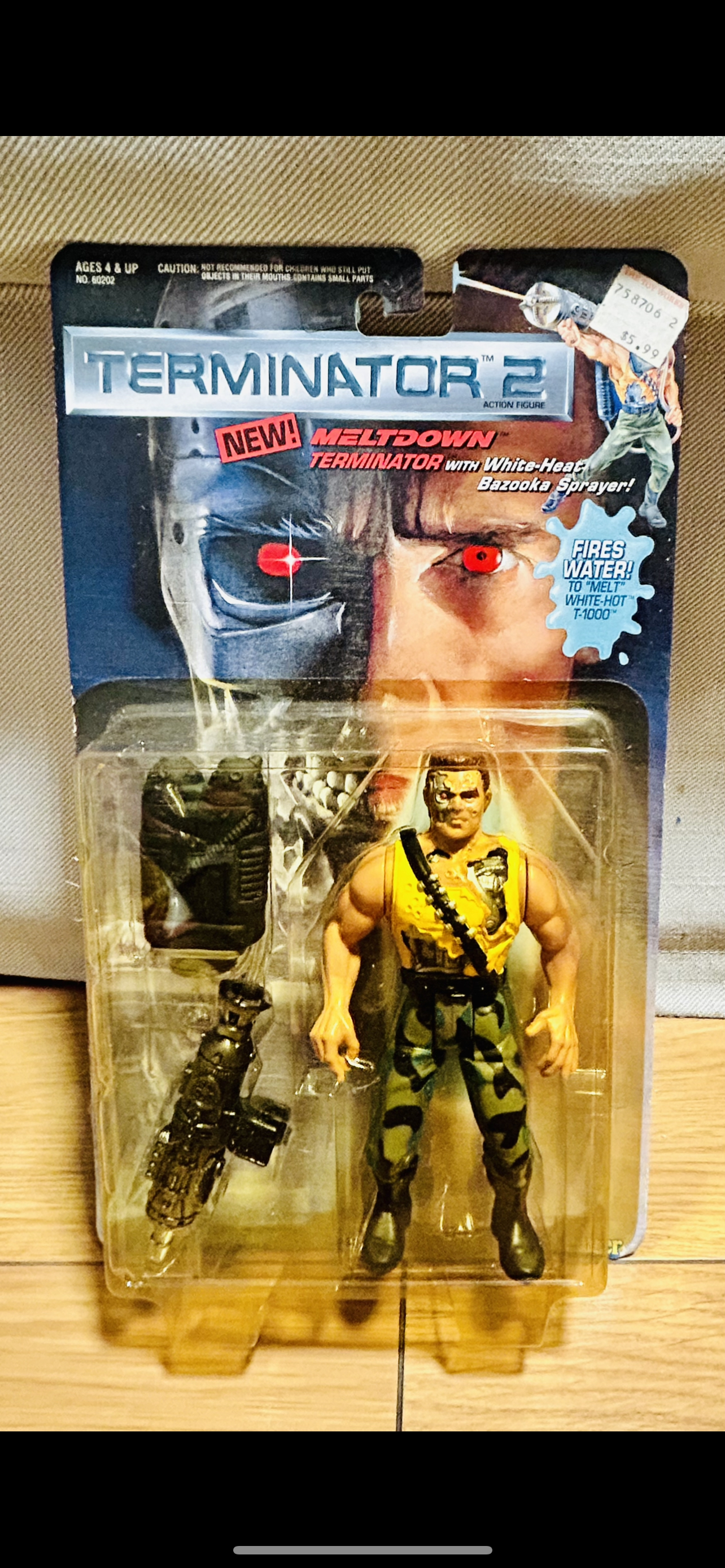 Kenner 终结者 Terminator 1992 电影版阿诺 T-1000 盒装模型玩具