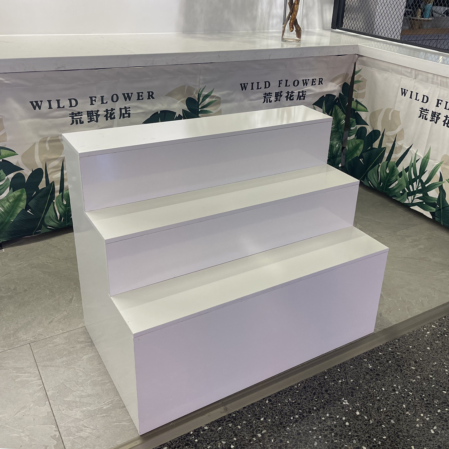 台阶型中岛柜梯形样品展示架鞋柜床头展示台阶梯式鲜花店礼品货架