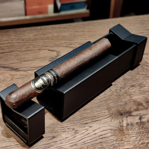 【现货】大卫杜夫雪茄烟灰缸滑动式创意抽屉封闭车载烟缸礼盒装瑞
