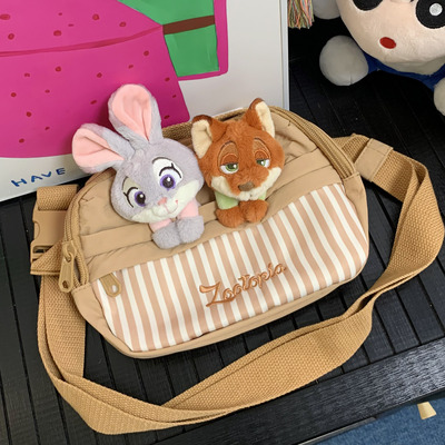 正版疯狂动物城斜挎手机包