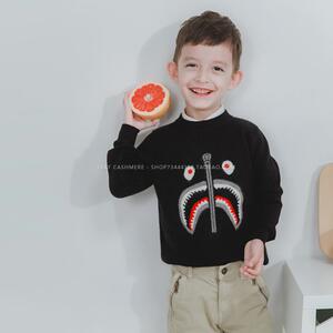 Leaf羊绒定制拉链小魔怪男款女款儿童纯羊绒衫可全家亲子包邮