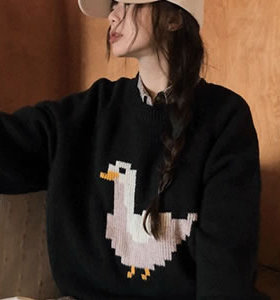 五1125韩国直邮vin-vle- 针织衫区5064089简约冬季复古正品优雅