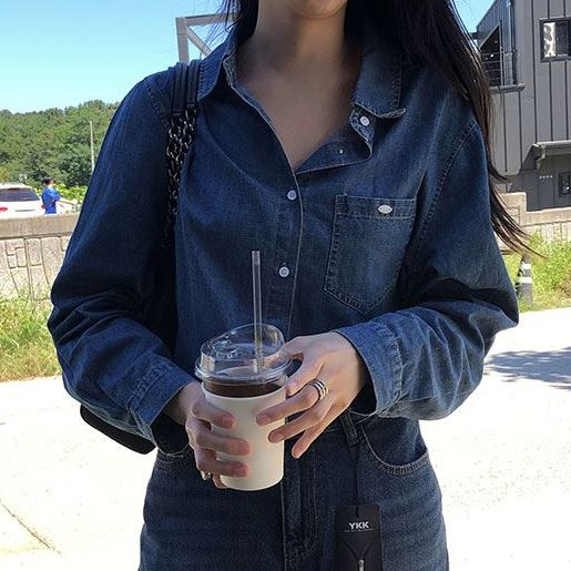 六1004韩国正品trove-3862 衬衫区秋季瑞丽通勤独特纯色高端正品