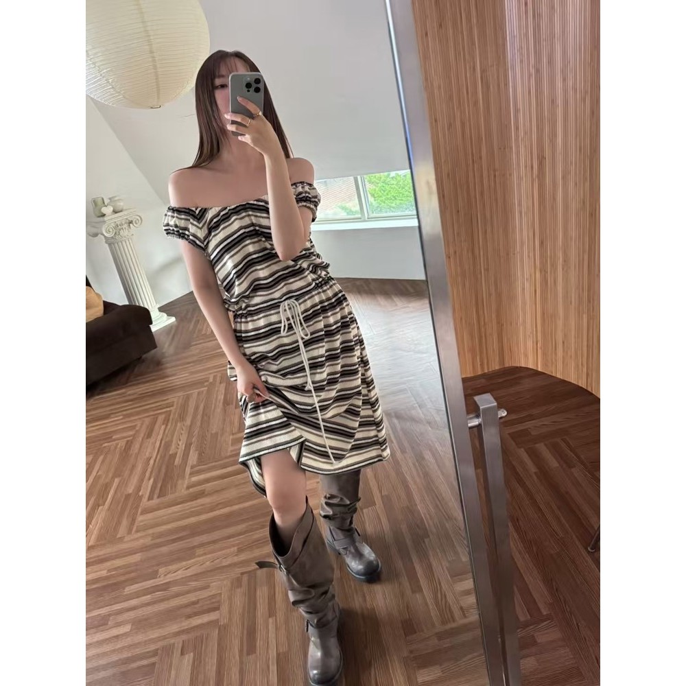 九0529韩国东大门连衣裙区EGGIS-8543720正品大气休闲复古直邮