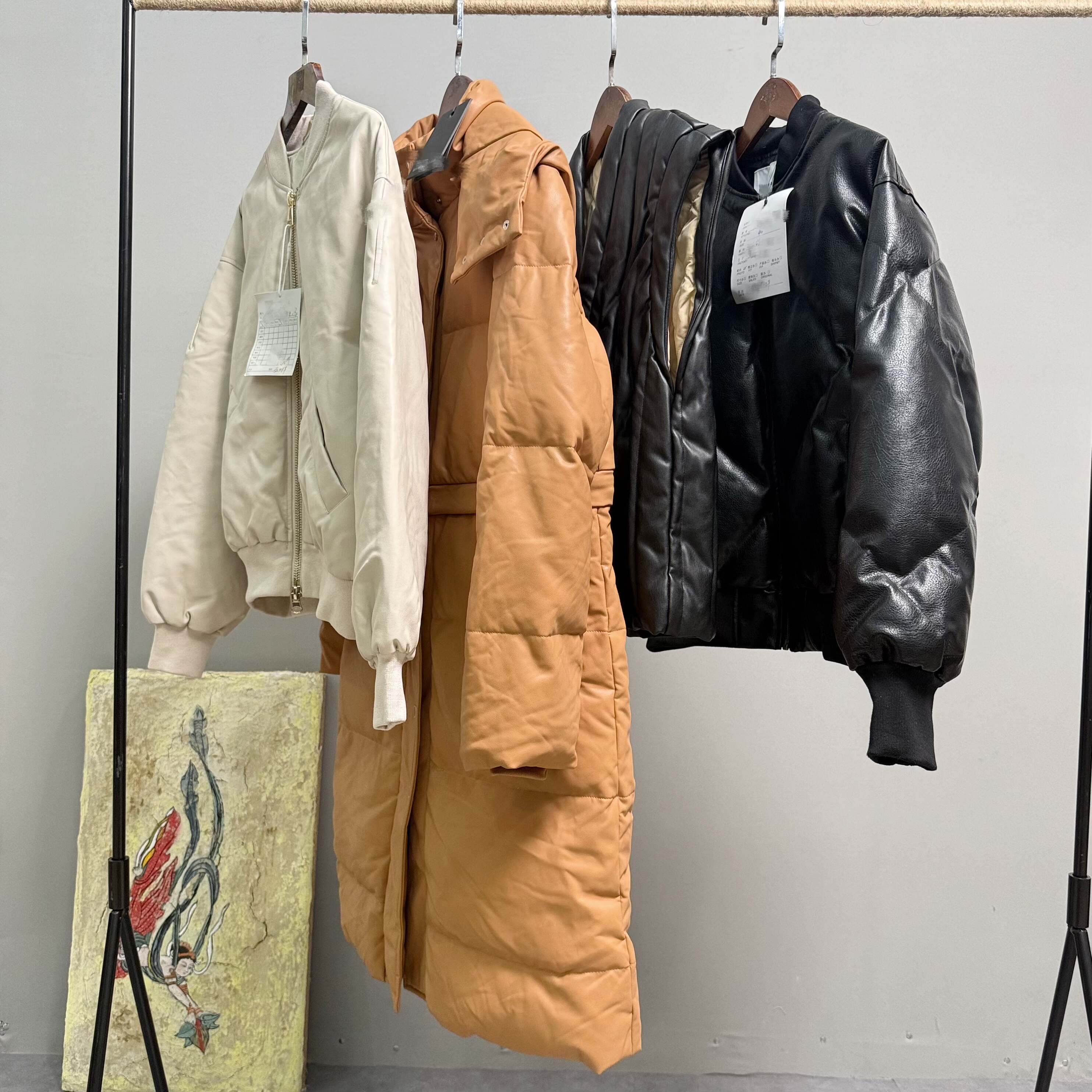 PU棒球棉服设计师两穿搭