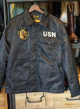N1海军甲板服教练夹克棉服男女款复古休闲翻领外套棉衣A2飞行服