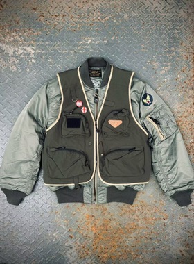 BUZZ RICKEONE  X GETT 联名款两件套MA-1飞行服夹克棉服休闲工装