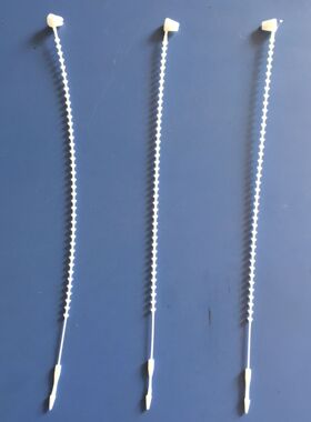 尼龙米黄圆珠形散珠扎带1000条/包手 串珠绳带 手穿针 珠孔2021年