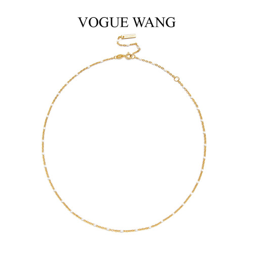 voguewang银镀金女春季彩色项链