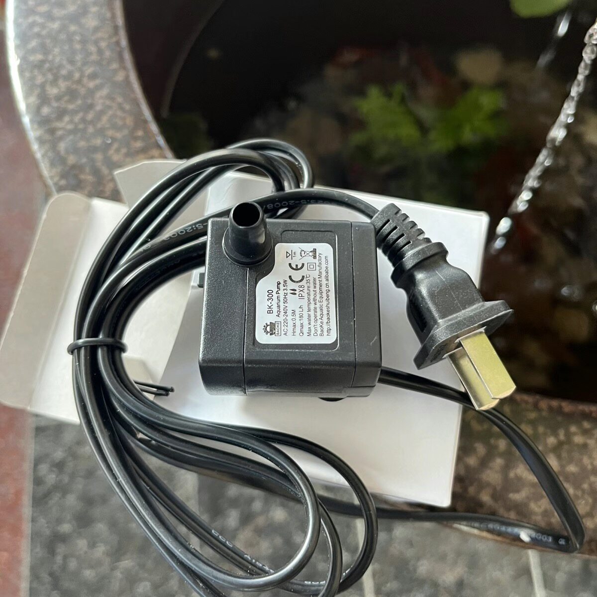 小水泵侧吸流水陶罐摆件专用造景