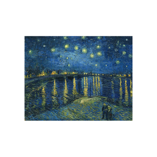 van Gogh凡高油画手绘临摹世界名画梵高油画满天星斗下的罗纳河