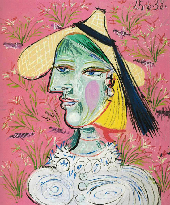 picasso毕加索油画抽象女人画像立体主义手工临摹仿制